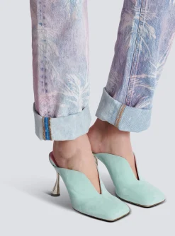 Shop Heeled Eden Mules In Suede Leather Women High Heels & Pumps