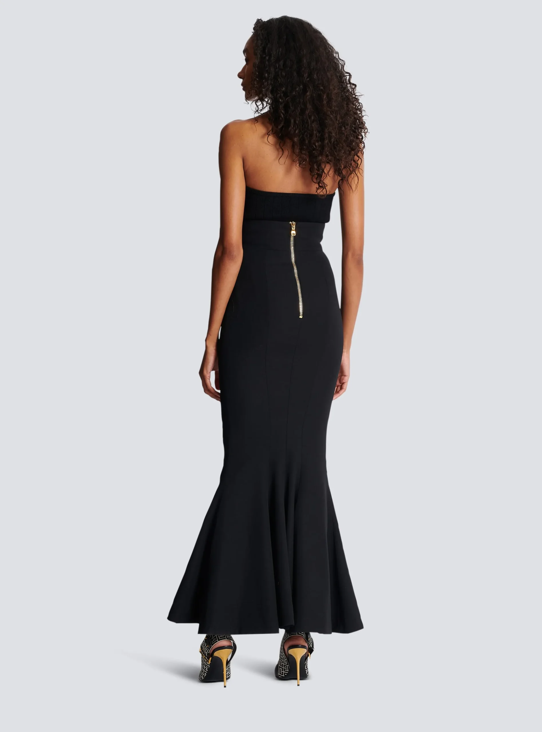 Shop High-waisted Long Skirt With Buttons Women Skirts
