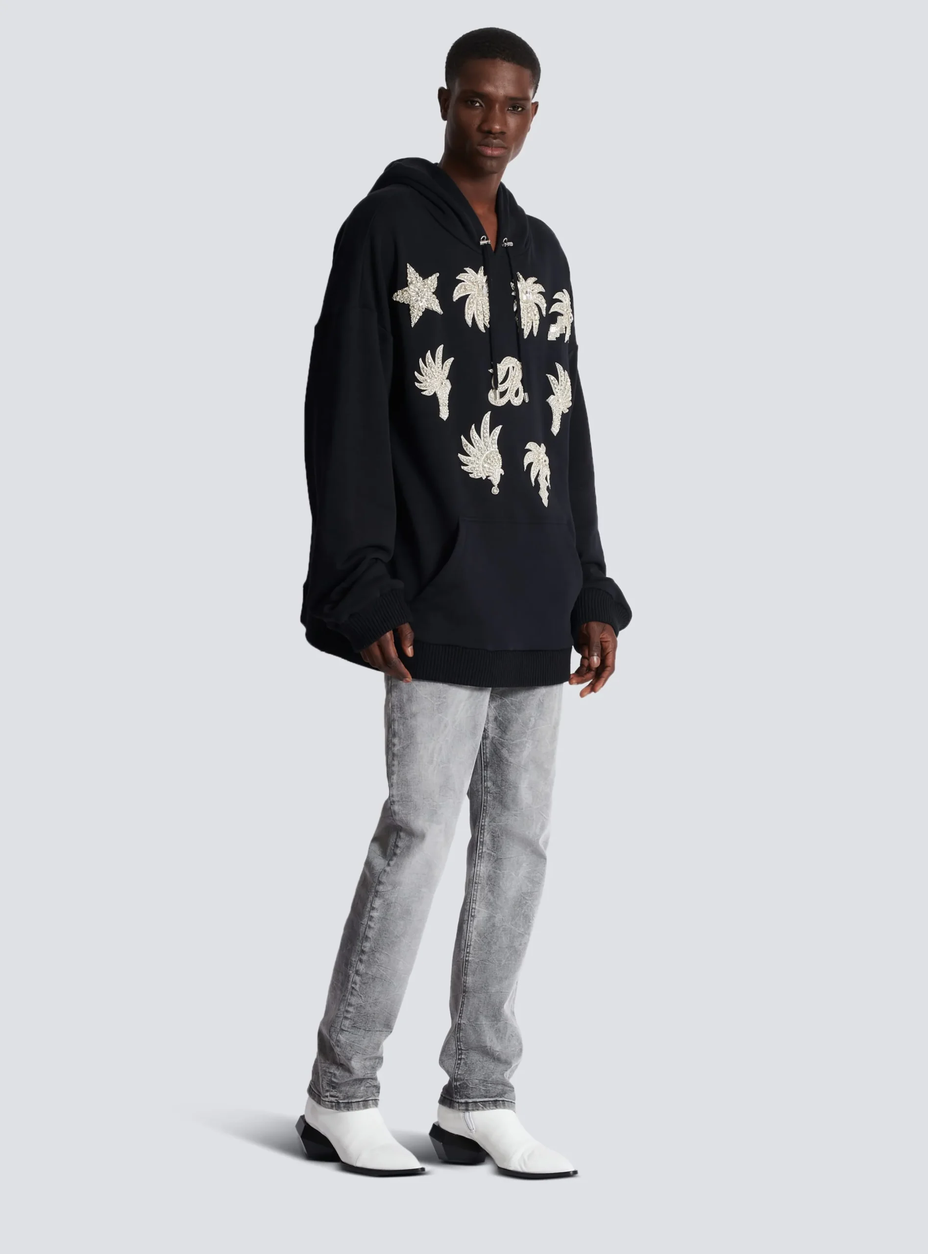 Flash Sale Hoodie With Embroidered Badges Sweatshirts