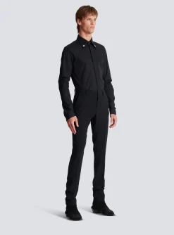 Online Jacquard Crepe Trousers With Stars Trousers And Shorts