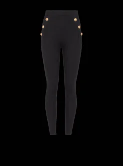 New Jersey Leggings With 6 Buttons Women Trousers And Shorts