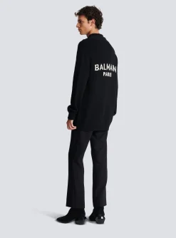 Shop Knit Cardigan With Logo Knitwear