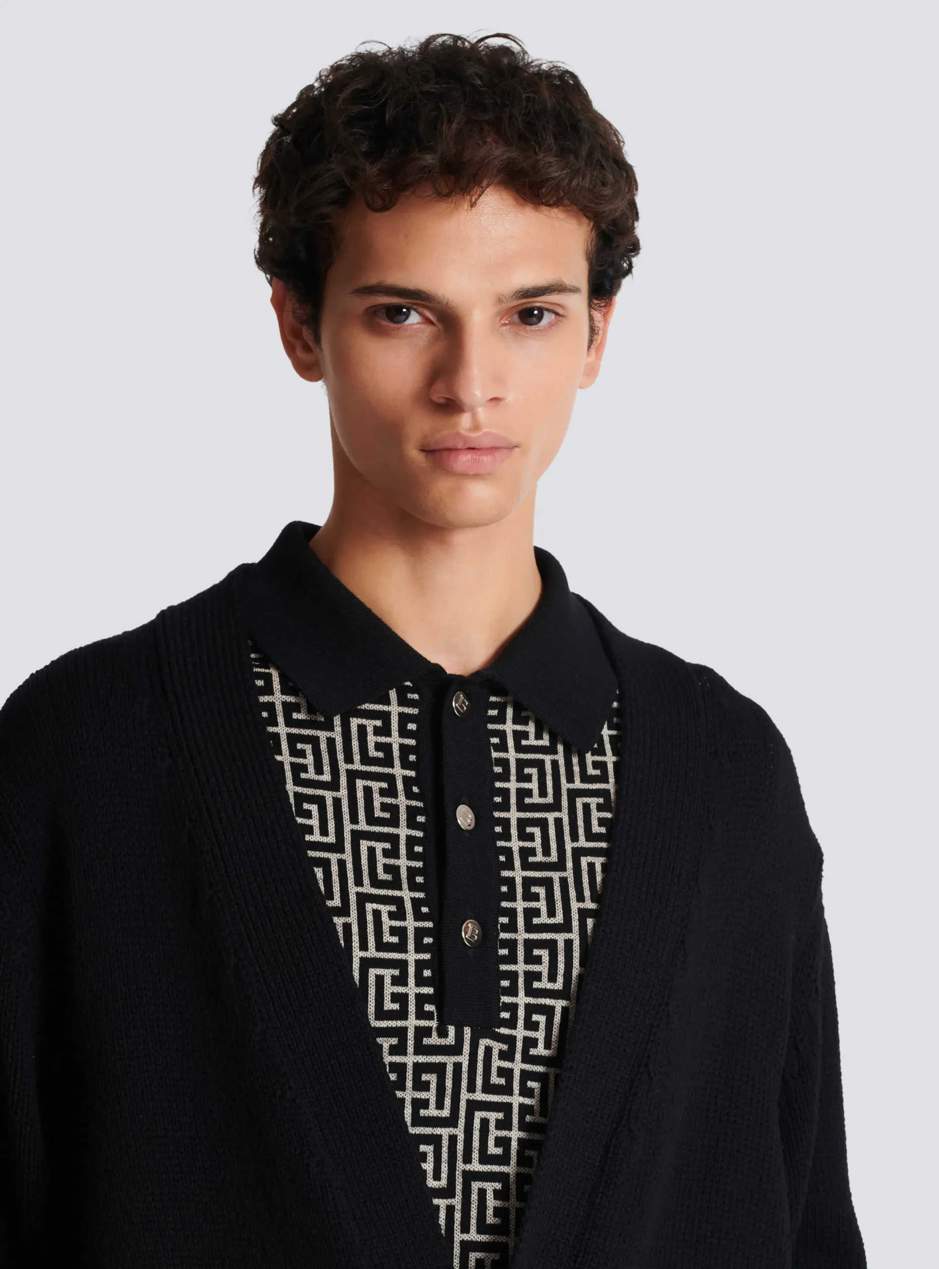 Shop Knit Cardigan With Logo Knitwear
