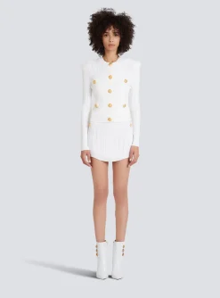 Store Knit Cardigan With Gold Buttons Women Knitwear
