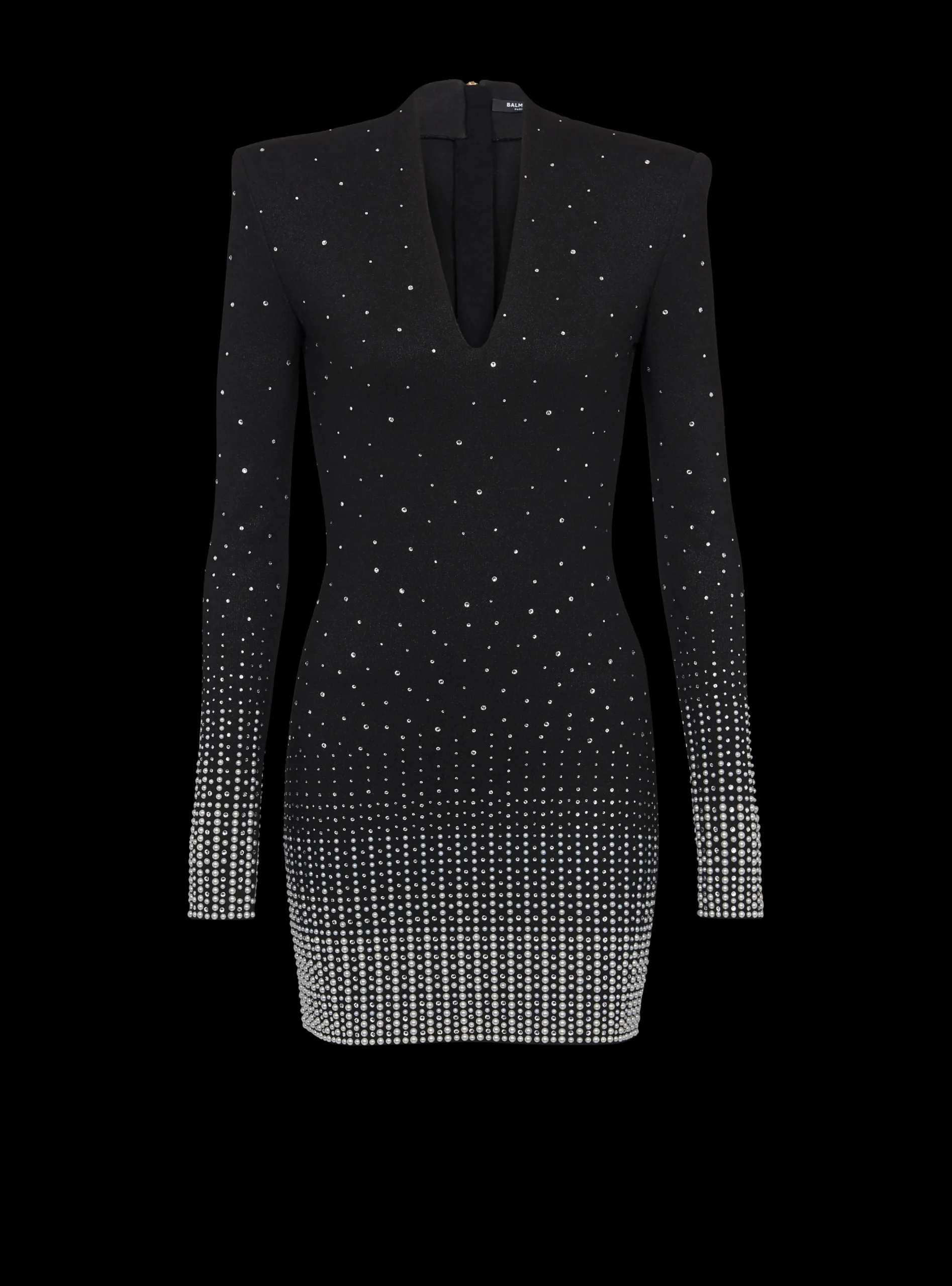Discount Knit Dress With Pearl And Crystal Embroidery Women Knitwear|Dresses