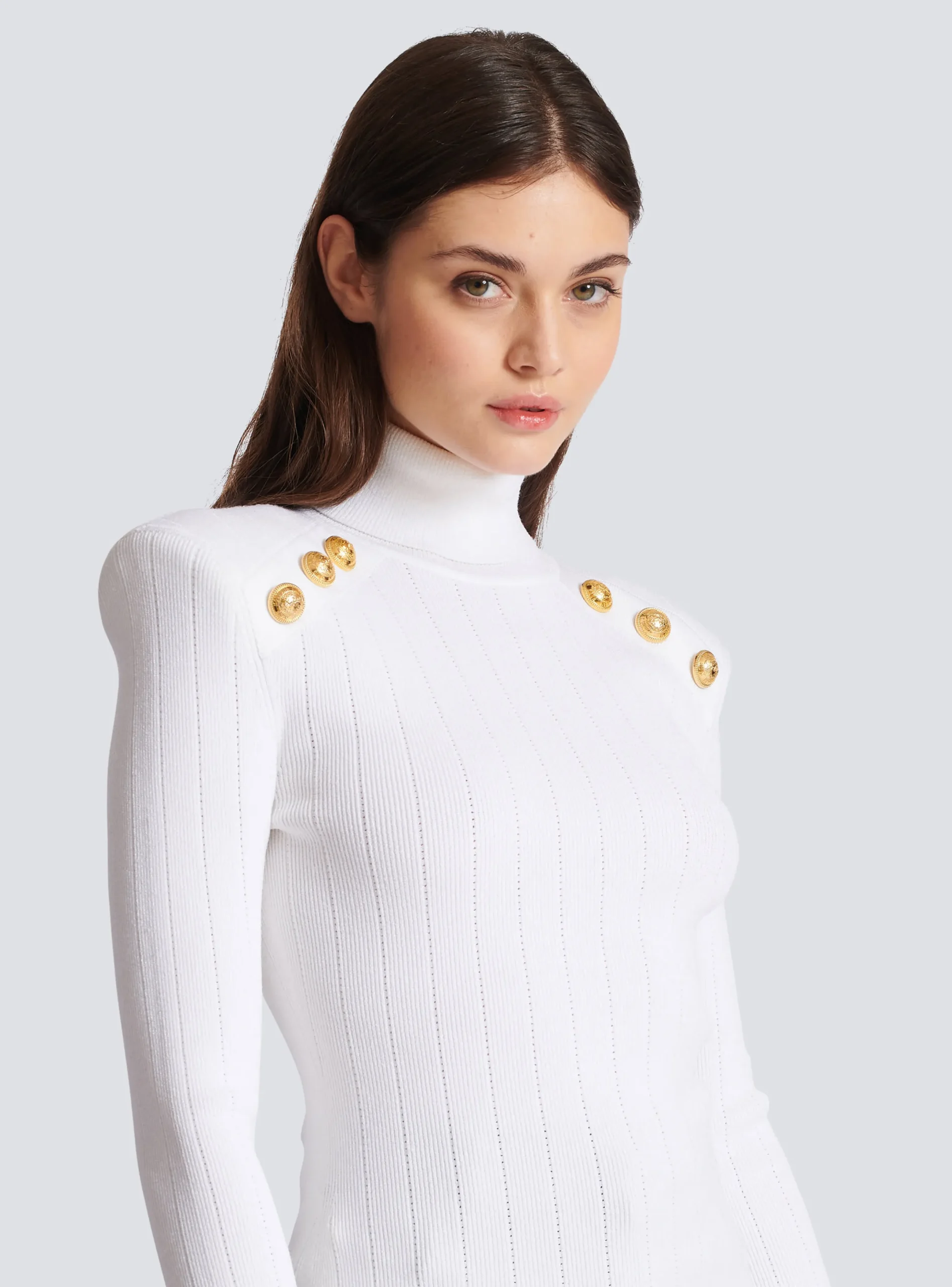Cheap Knit Jumper With Gold Buttons Women Knitwear