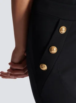 Shop Knit Leggings With 6 Buttons Women Trousers And Shorts