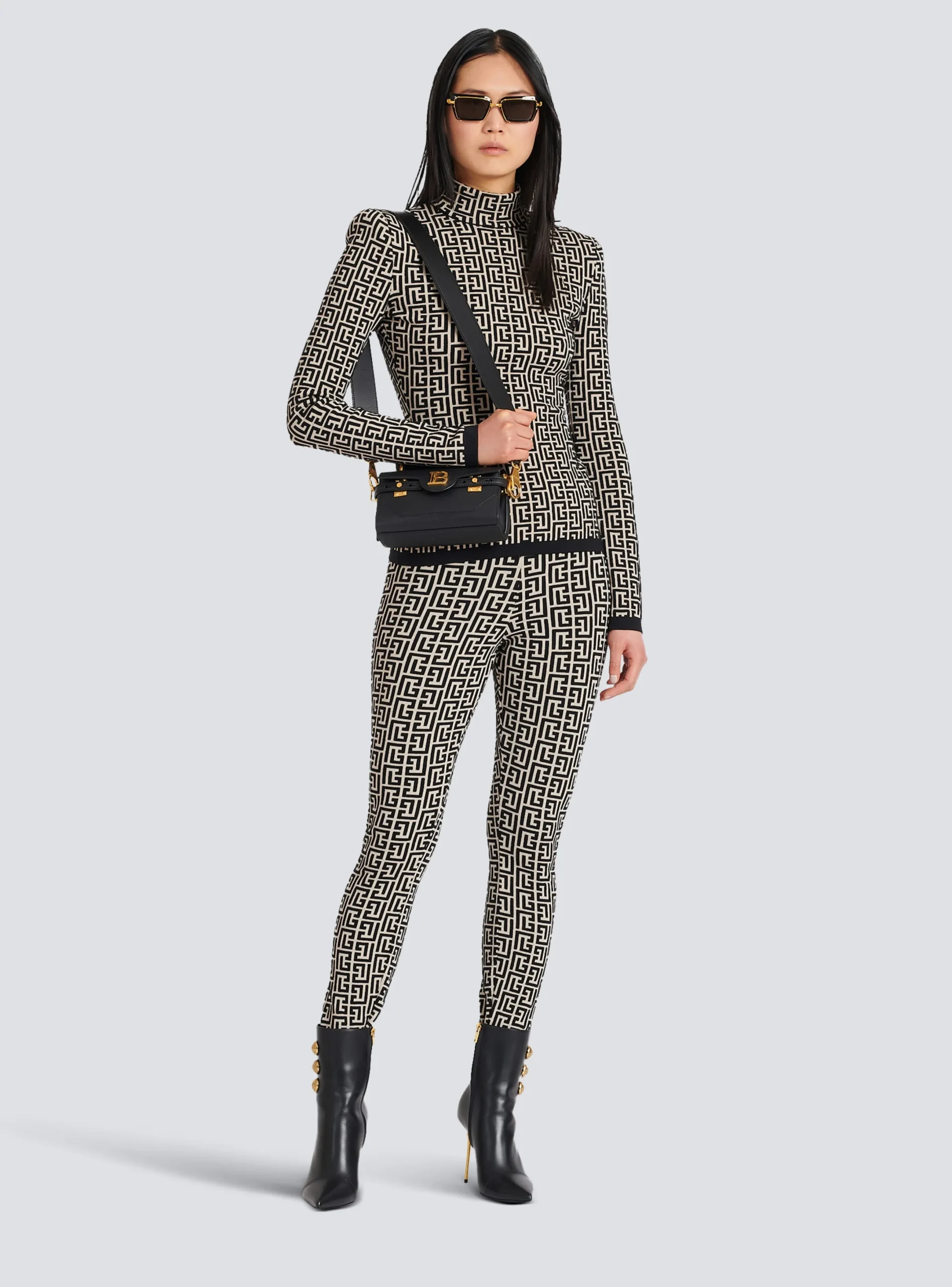 Cheap Knit Leggings With Monogram Women Trousers And Shorts|Knitwear