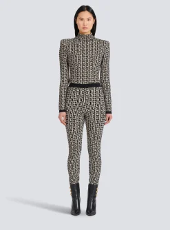 Cheap Knit Leggings With Monogram Women Trousers And Shorts|Knitwear