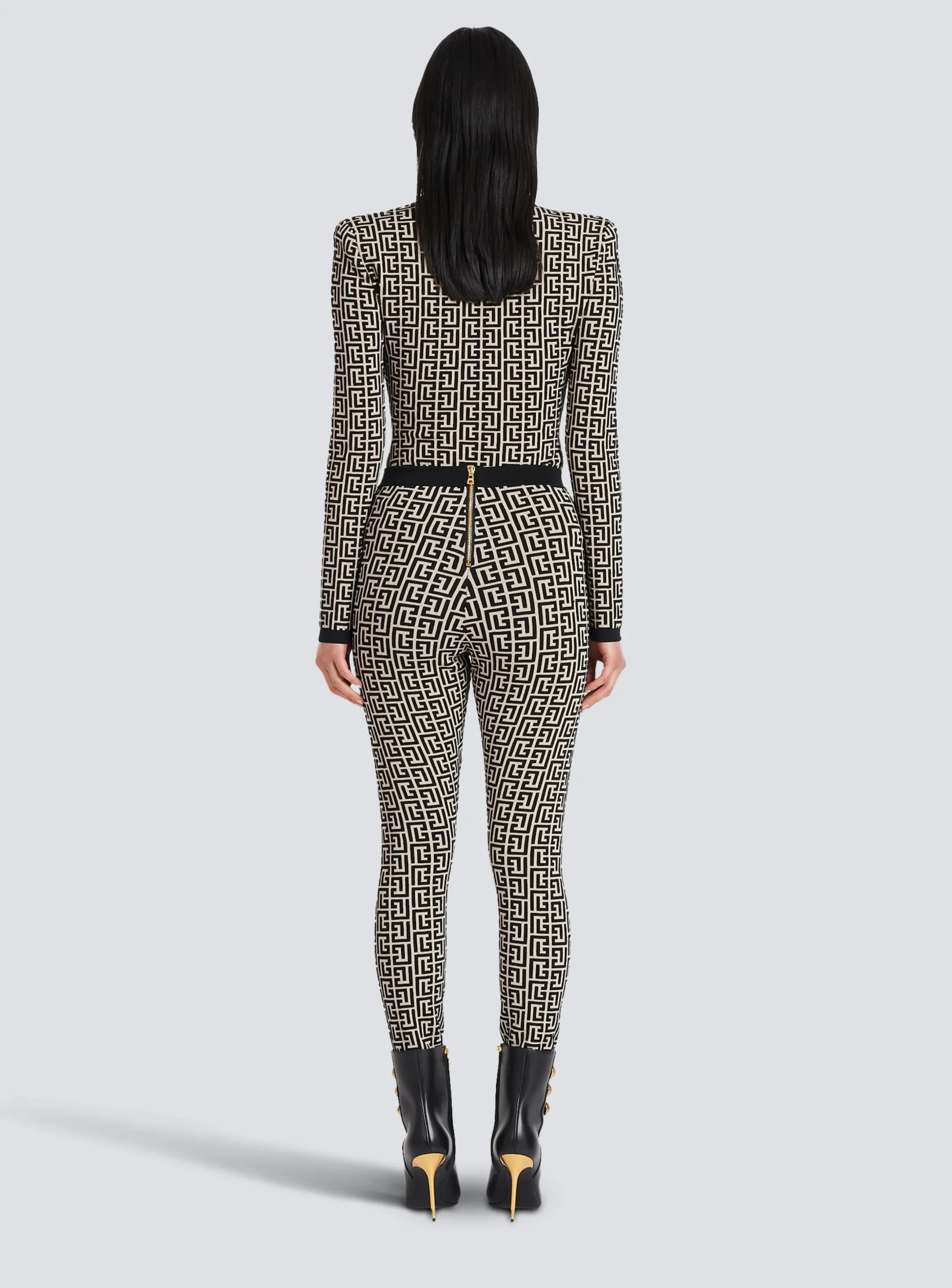 Cheap Knit Leggings With Monogram Women Trousers And Shorts|Knitwear