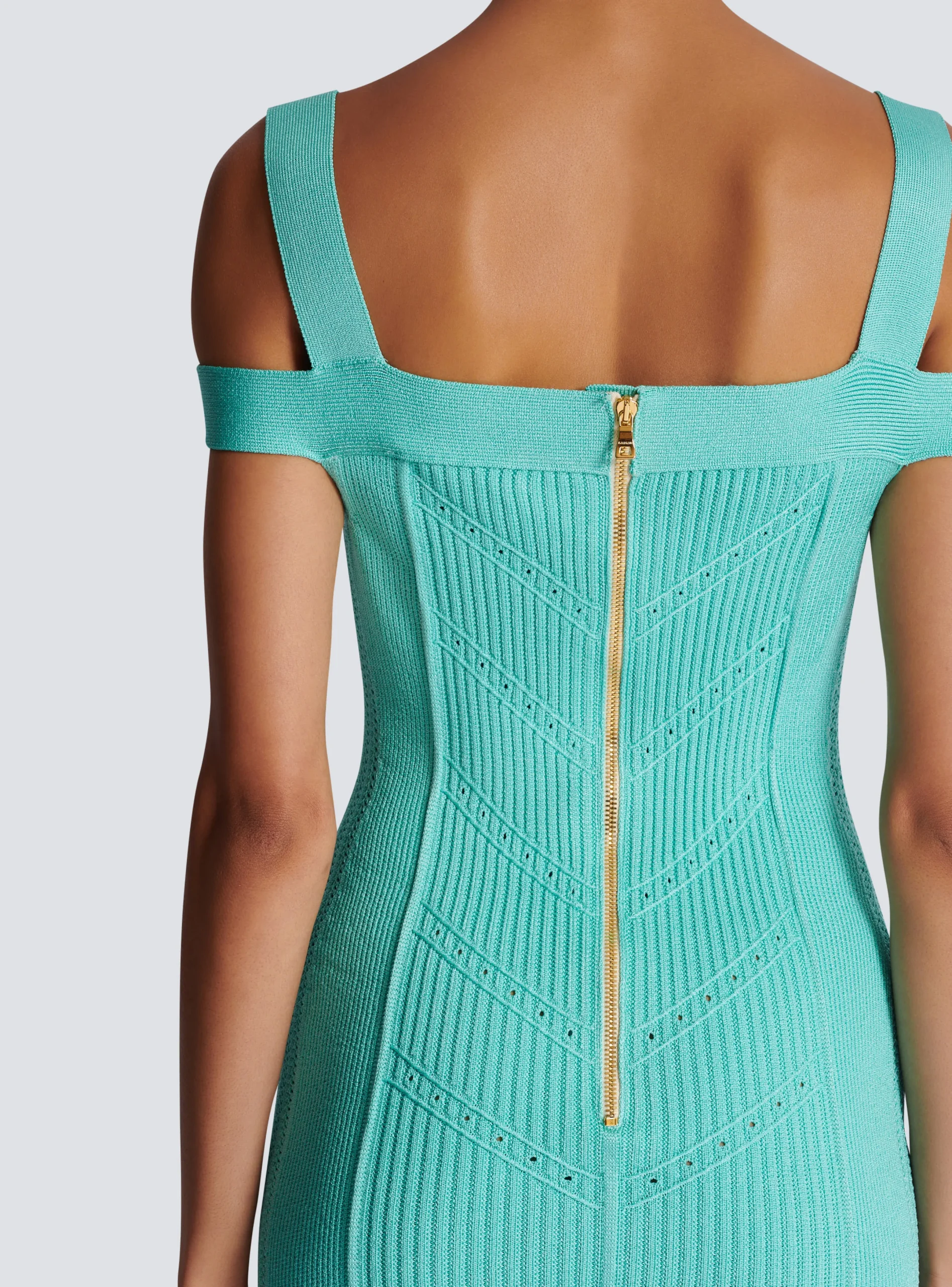Store Knit Midi Dress With Double Straps Women Dresses