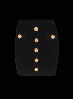 Outlet Knit Skirt With Buttons Women Skirts|Knitwear