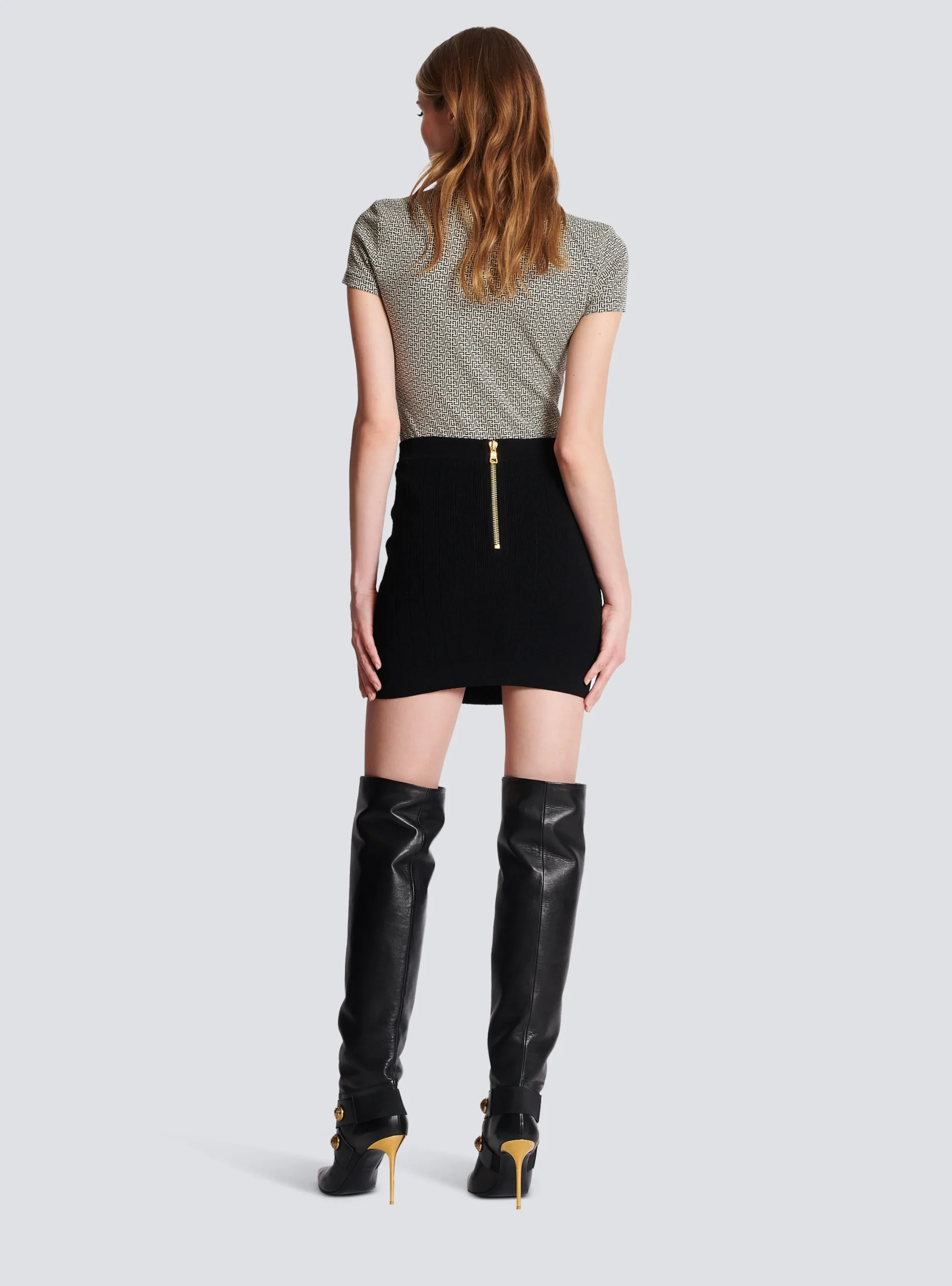Outlet Knit Skirt With Buttons Women Skirts|Knitwear