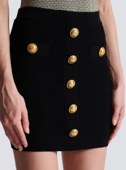 Outlet Knit Skirt With Buttons Women Skirts|Knitwear