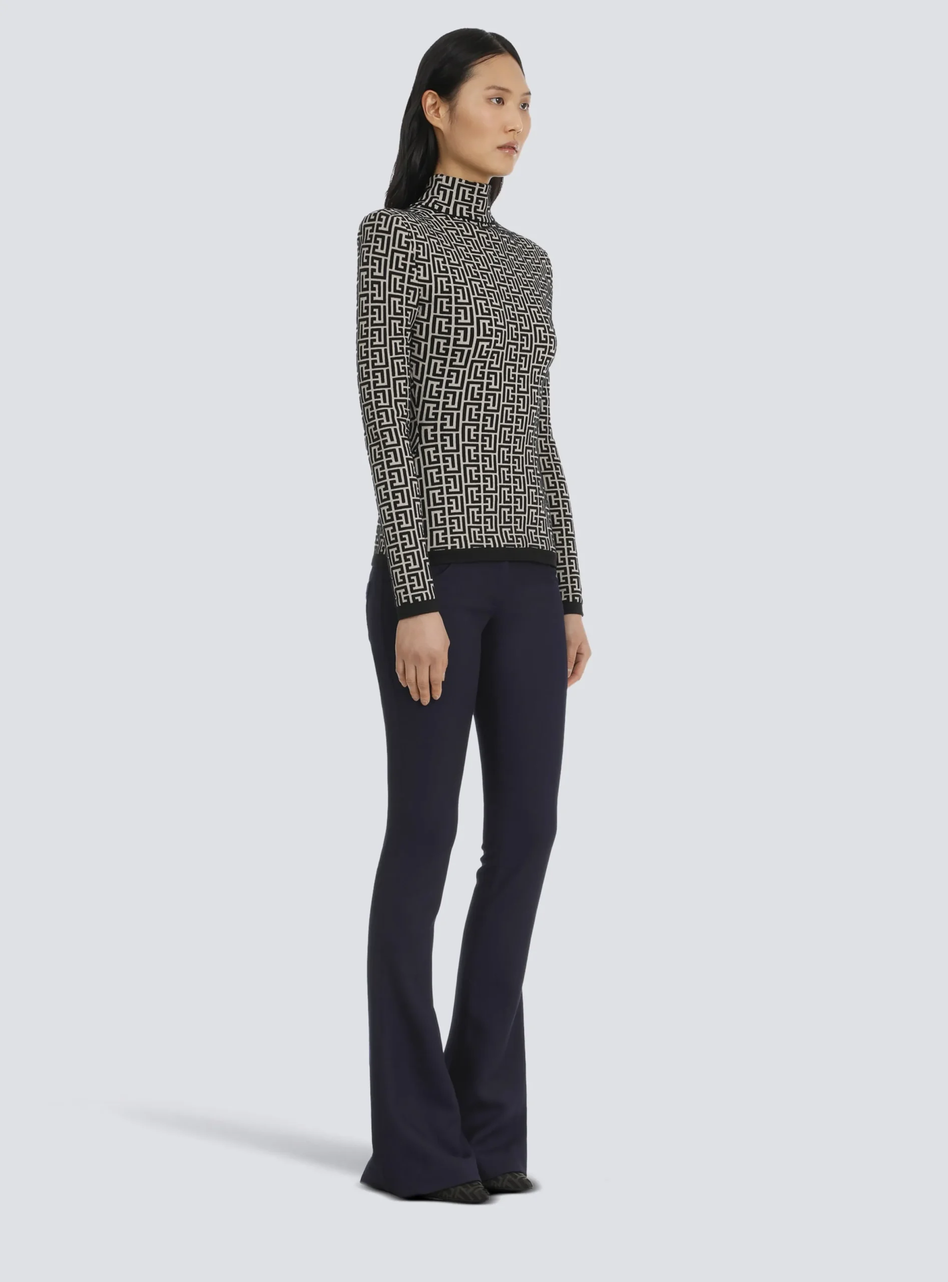 Store Knit Sweater With Monogram Women Knitwear