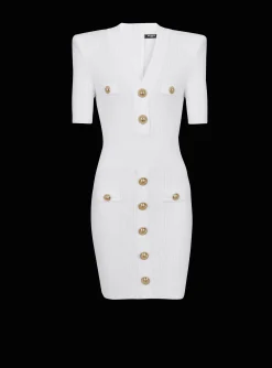 Best Knitted Dress With Buttons Women Knitwear|Dresses