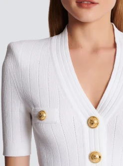 Best Knitted Dress With Buttons Women Knitwear|Dresses
