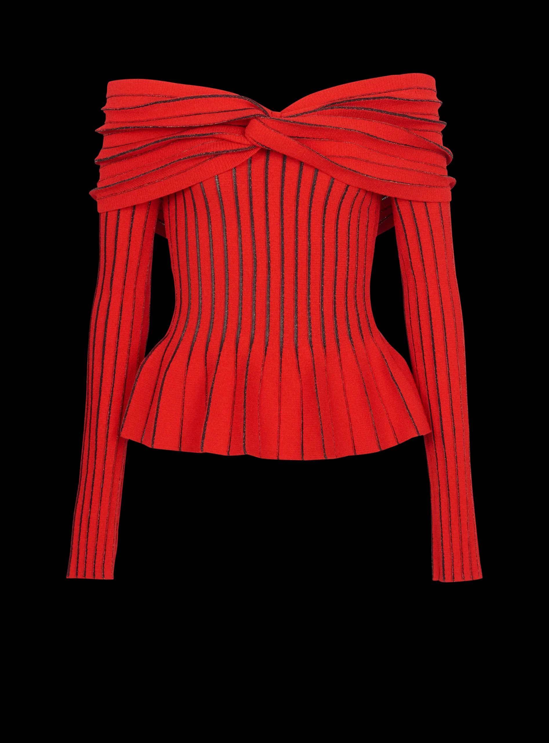 Cheap Knotted Off-the-shoulder Top Women Knitwear|Tops And Shirts