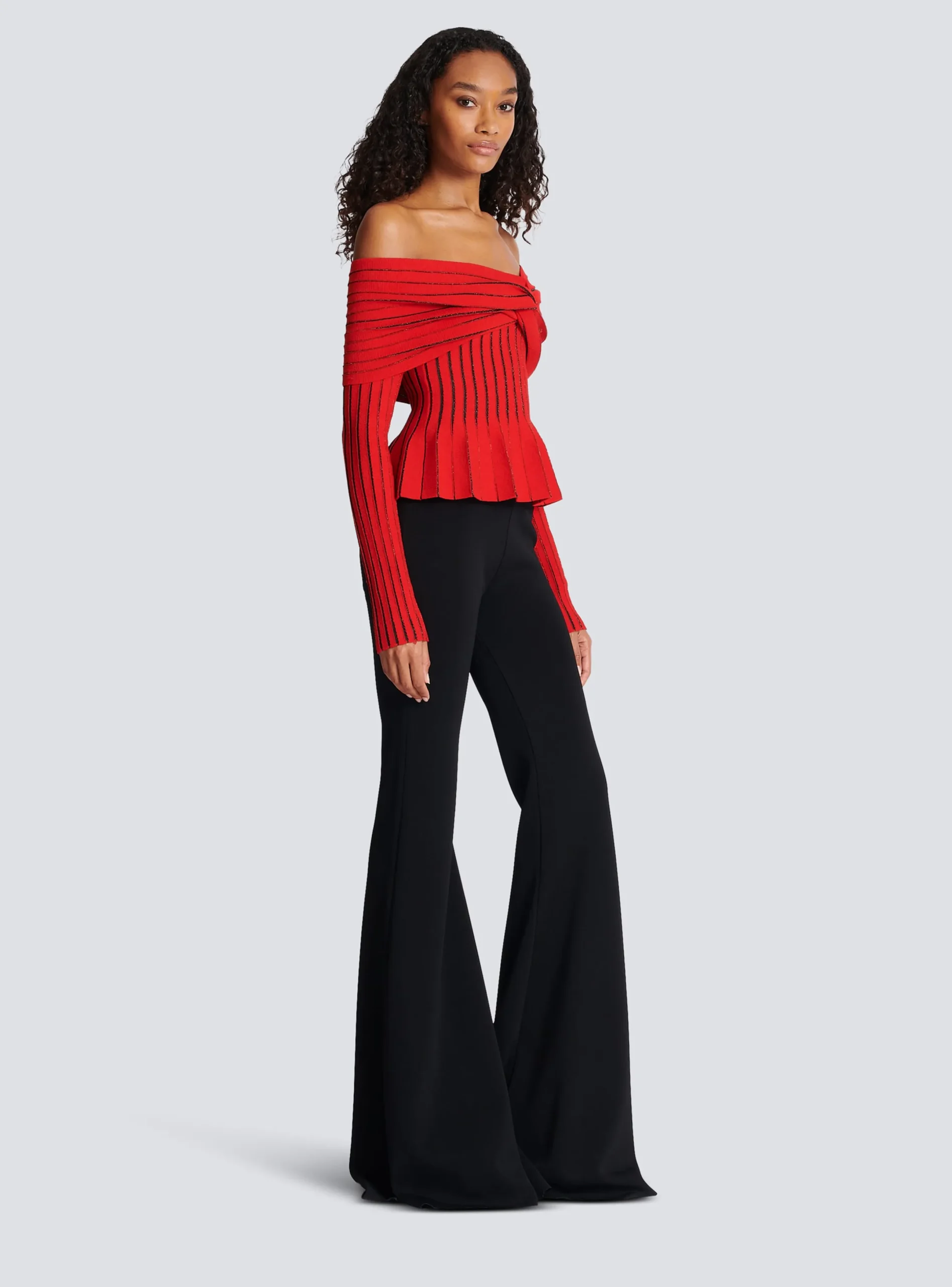 Cheap Knotted Off-the-shoulder Top Women Knitwear|Tops And Shirts