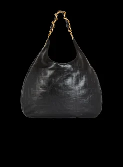 New Large 1945 Soft Hobo Bag In Embossed Crinkled Calfskin With A PB Labyrinth Monogram Women Shoulder Bags|1945 Bags