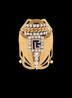Sale Large Beetle Brooch Set With Crystals Women Fashion Jewelry