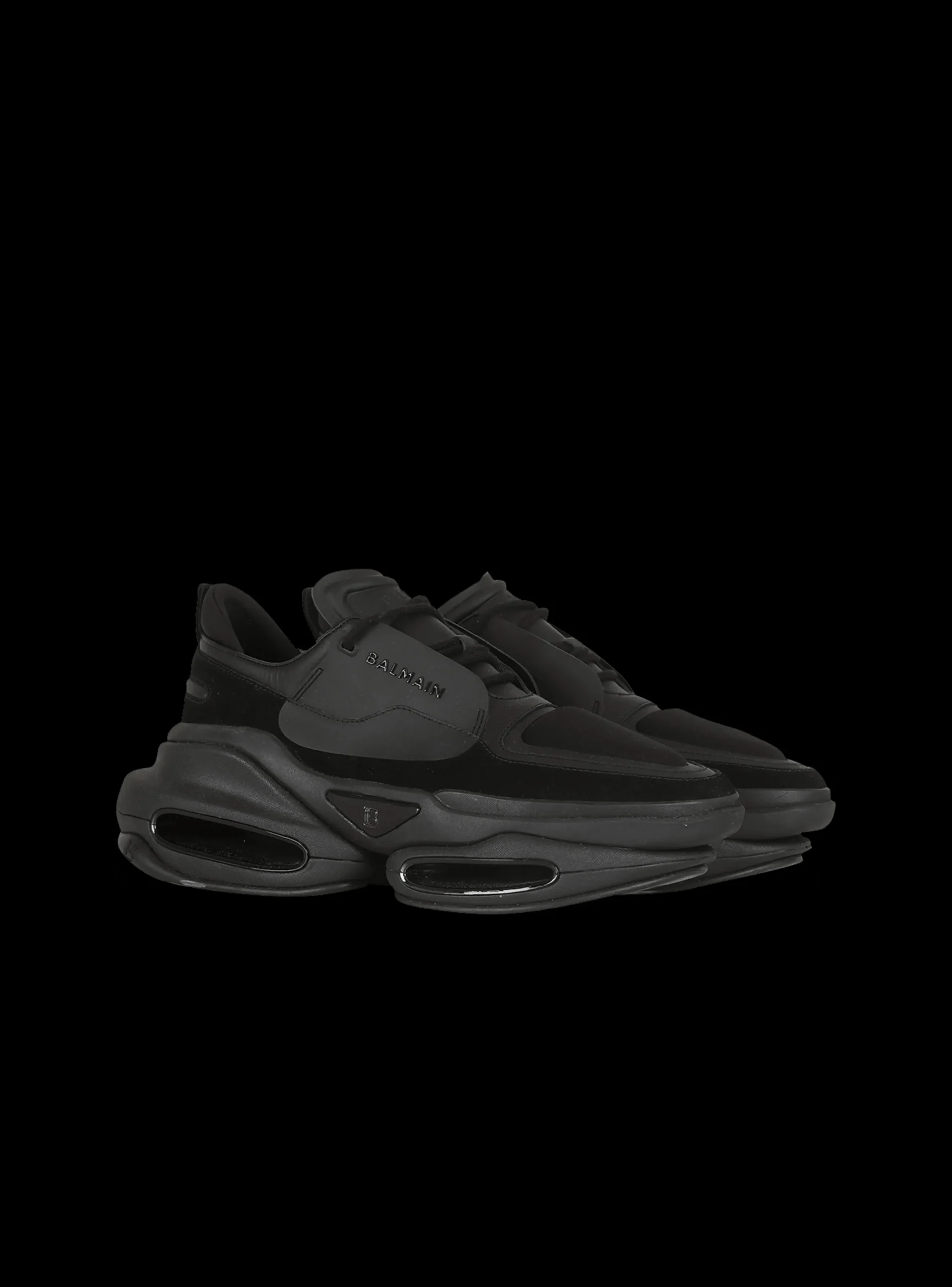 Fashion Leather, Neoprene And Suede B-Bold Low-top Sneakers B-Bold