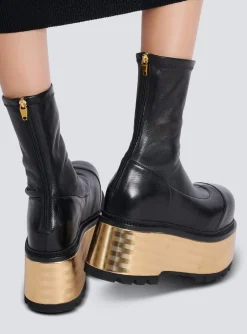 Best Sale Leather Platform Boots Women Boots