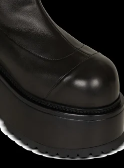 Clearance Leather Platform Boots Women Boots