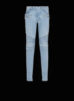 Flash Sale Light Denim Biker Jeans Denim