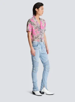 Flash Sale Light Denim Biker Jeans Denim