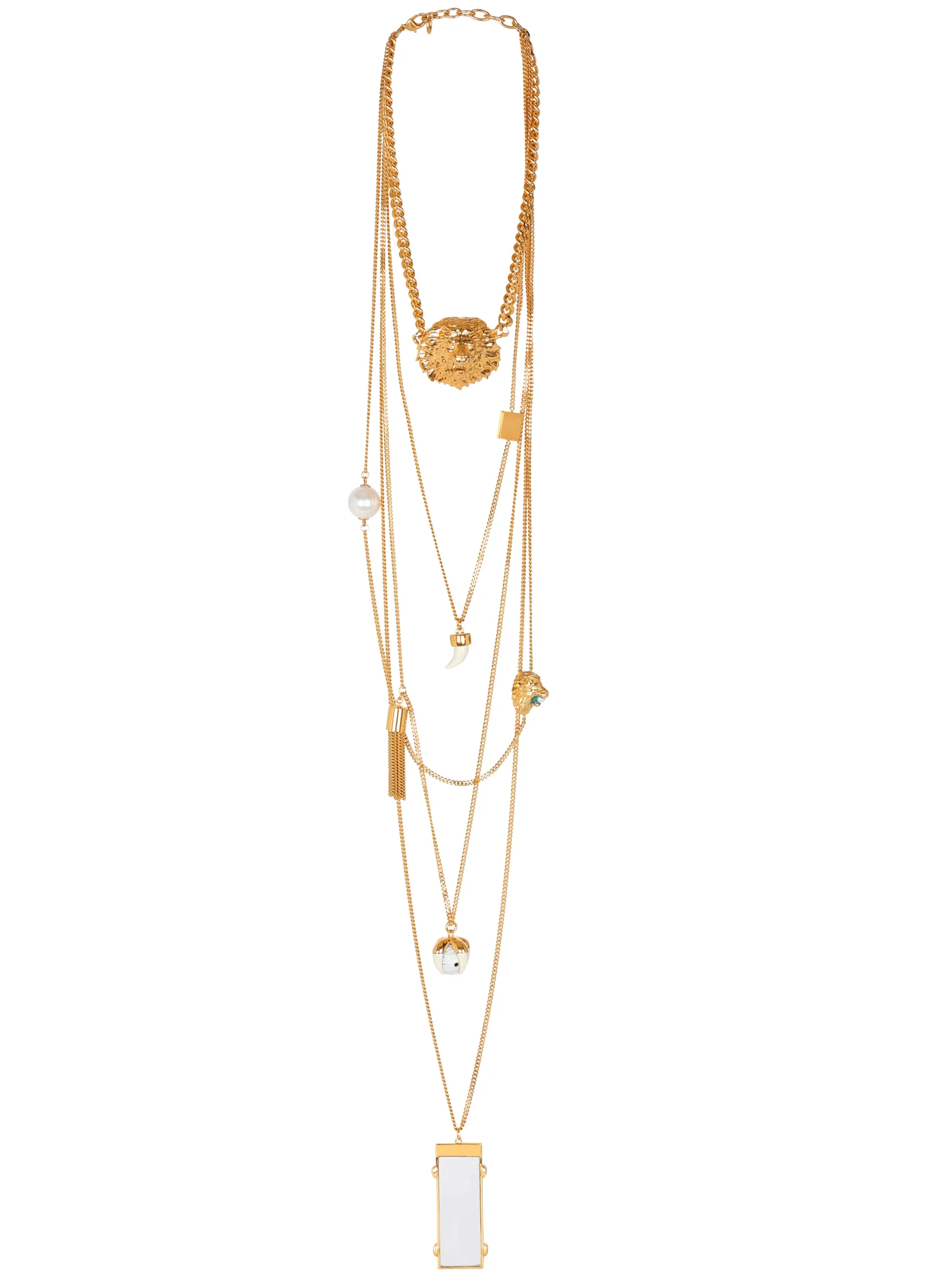 Cheap Lion Long Necklace Women Fashion Jewelry