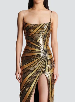 Shop Long Dress With Sequin Embroidery Women Dresses