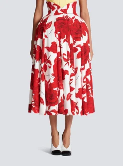 Flash Sale Long Pleated Crepe Tulip Skirt Women Skirts
