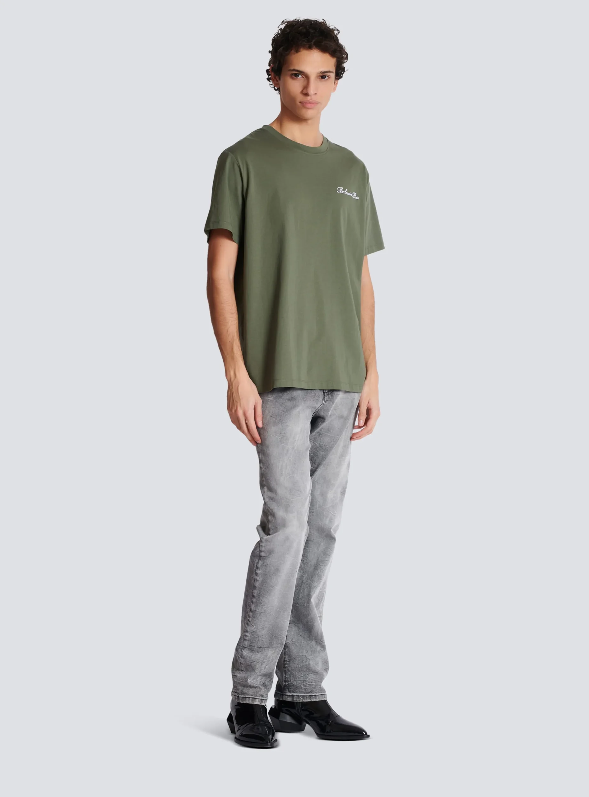 Discount Loose T-shirt With Signature Embroidery Sportswear|T-Shirts