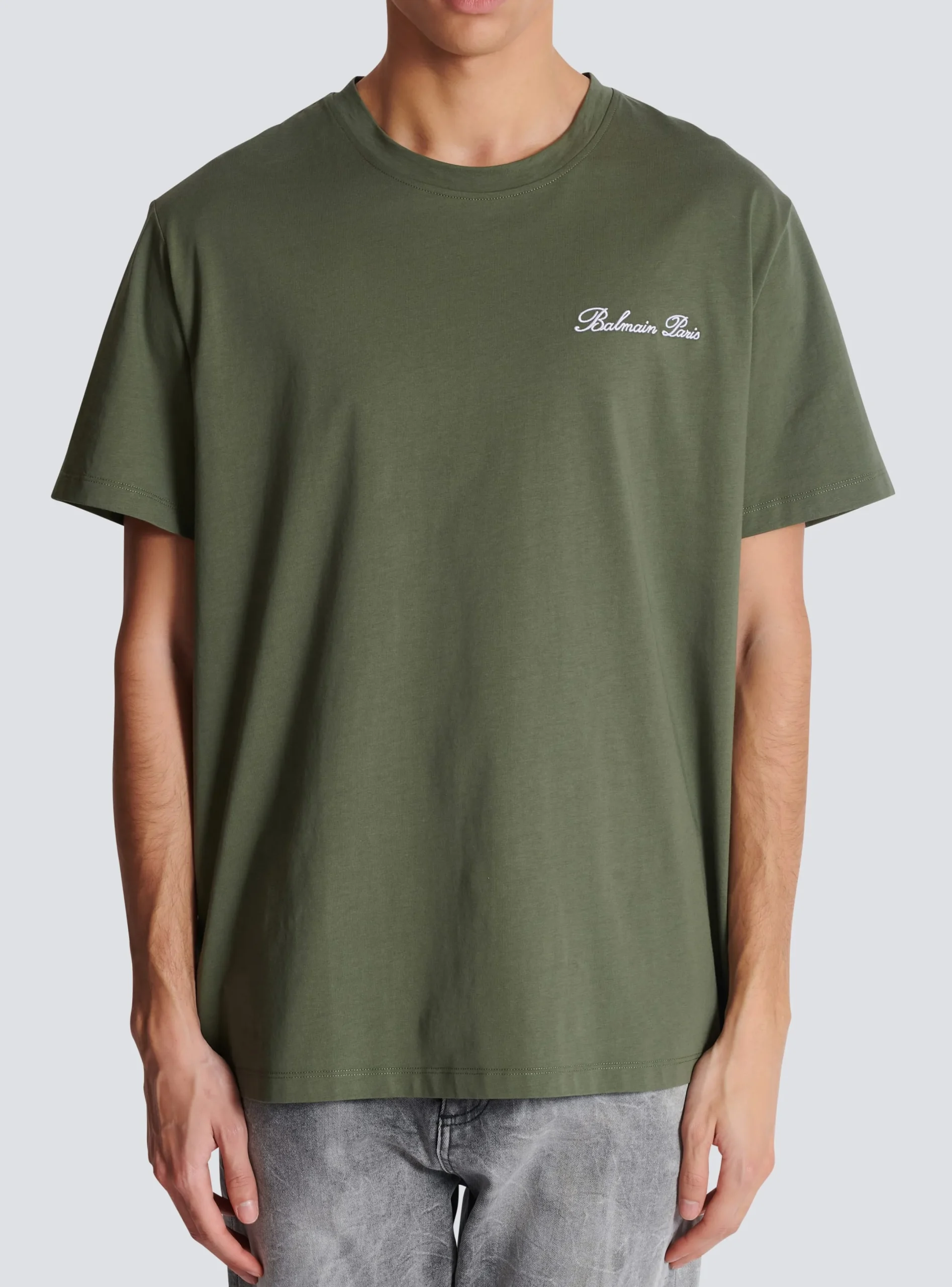 Discount Loose T-shirt With Signature Embroidery Sportswear|T-Shirts