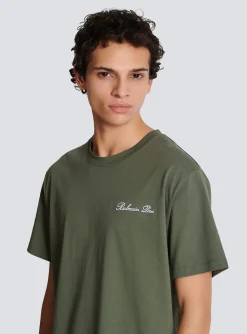 Discount Loose T-shirt With Signature Embroidery Sportswear|T-Shirts