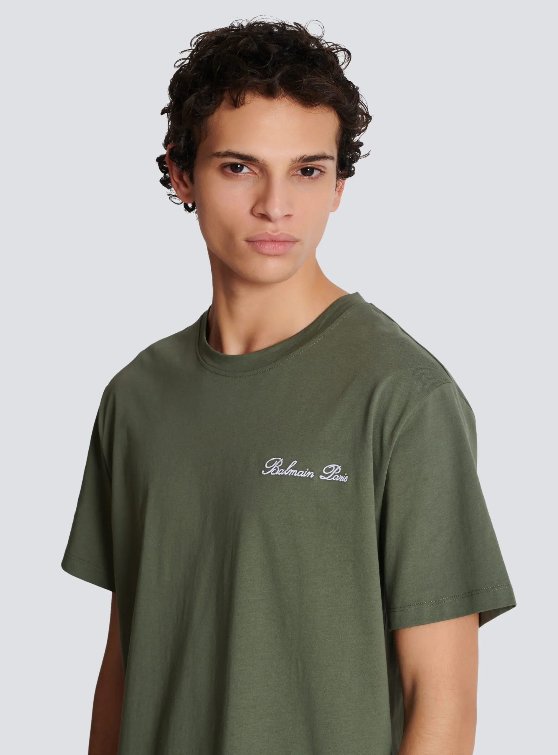 Discount Loose T-shirt With Signature Embroidery Sportswear|T-Shirts