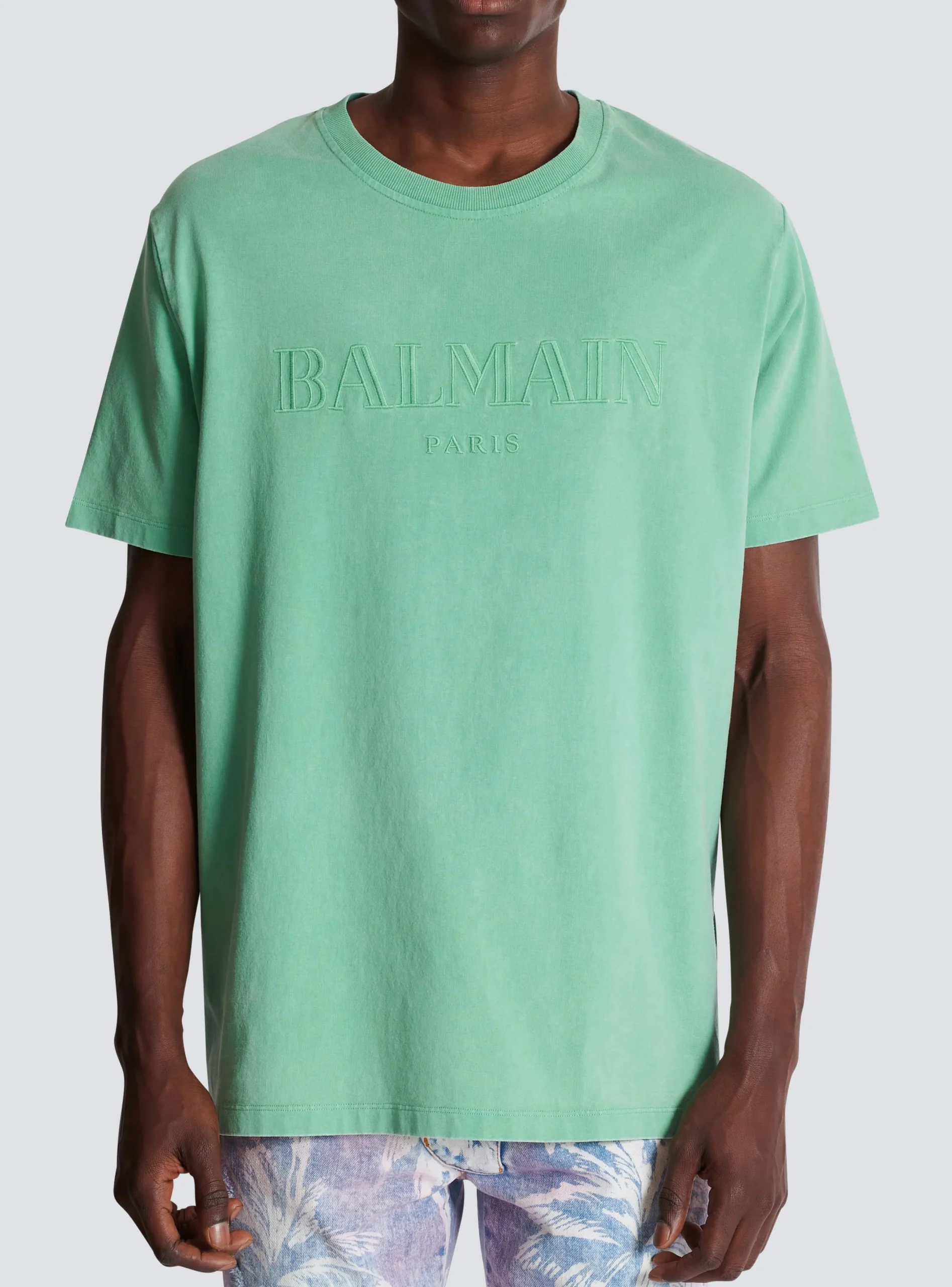 Cheap Loose T-shirt With Vintage Embroidery T-Shirts
