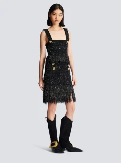 Cheap Lurex Tweed Strappy Top Women Tops And Shirts