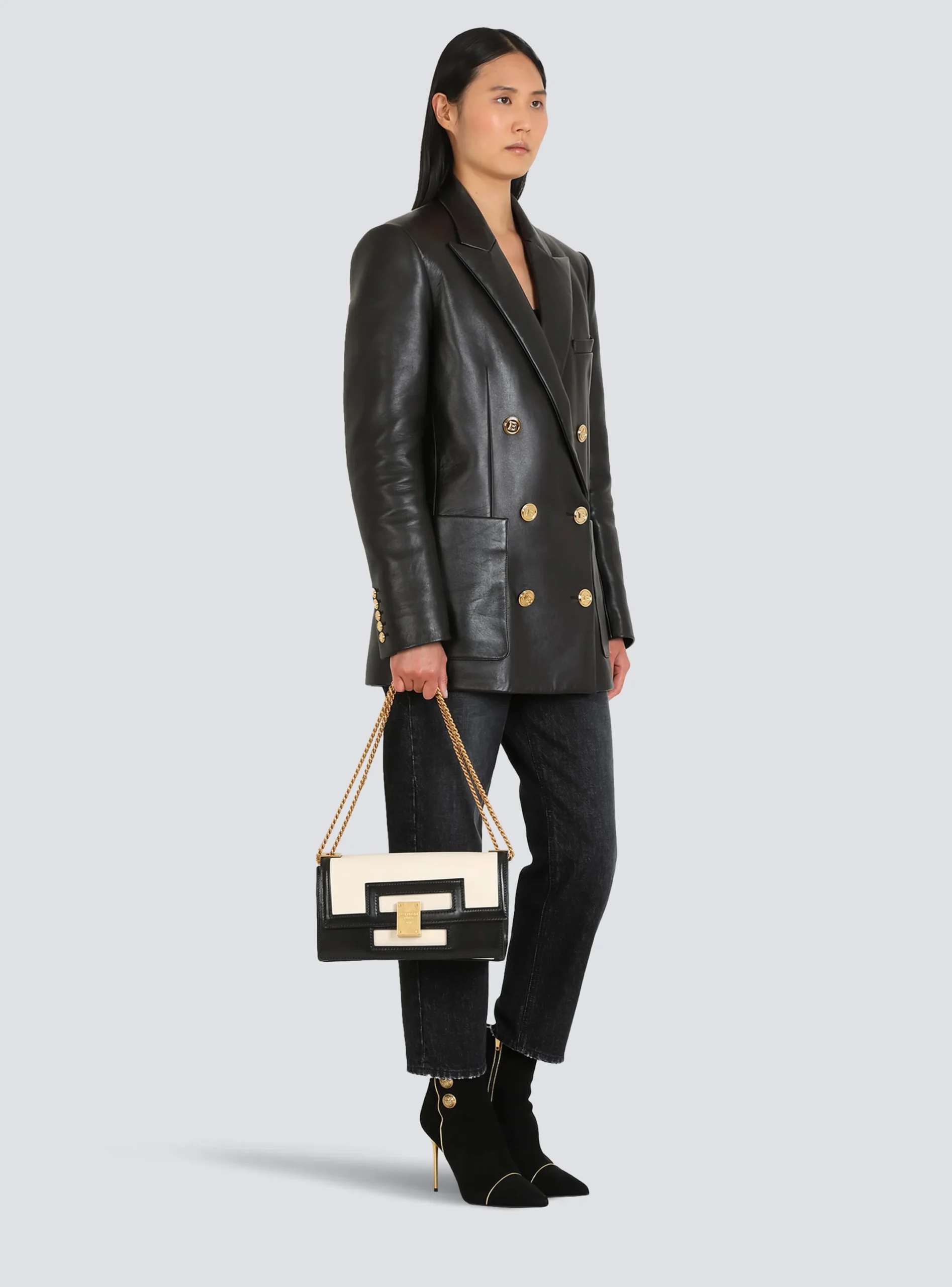 Discount Medium-sized Black And Leather 1945 Heritage Bag Women Crossbody Bags|1945 Heritage Bags