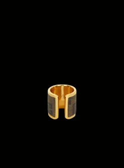 Cheap Metal And Canvas Mini Monogram Ring Women Fashion Jewelry|Fashion Jewelry
