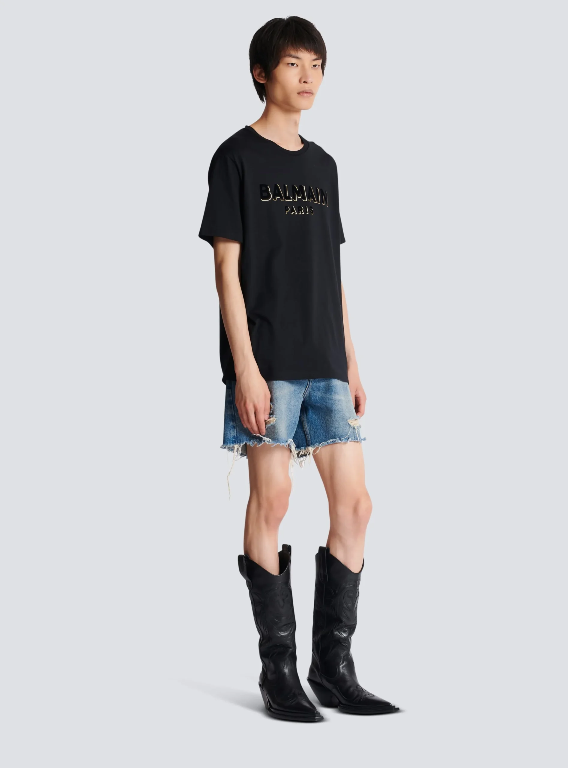 Online Metallic Flocked T-shirt Sportswear|T-Shirts