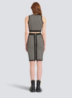 Clearance Mid-length Knit Skirt With Monogram Women Skirts