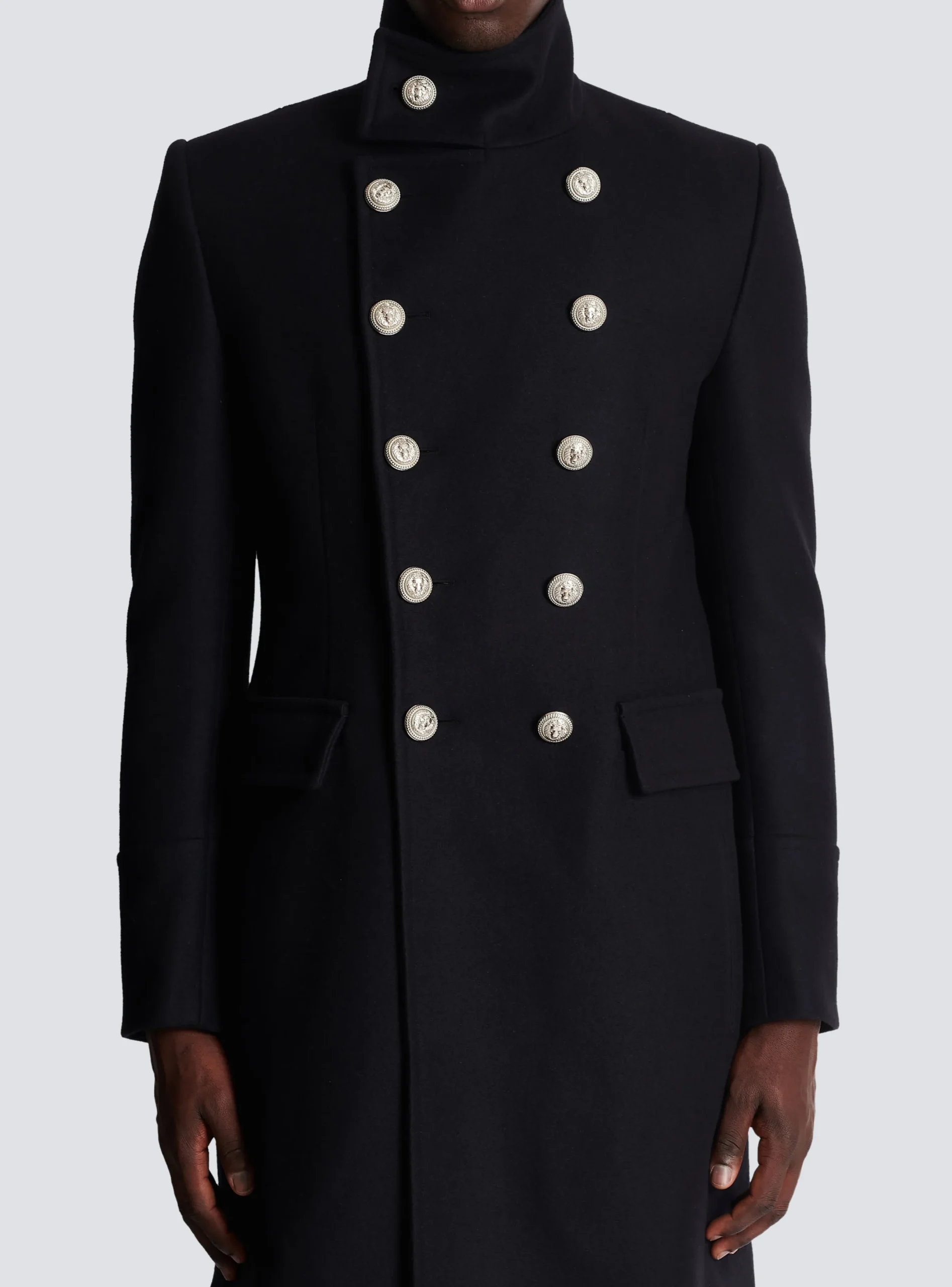 Hot Mid-length Military-style Coat Outerwear