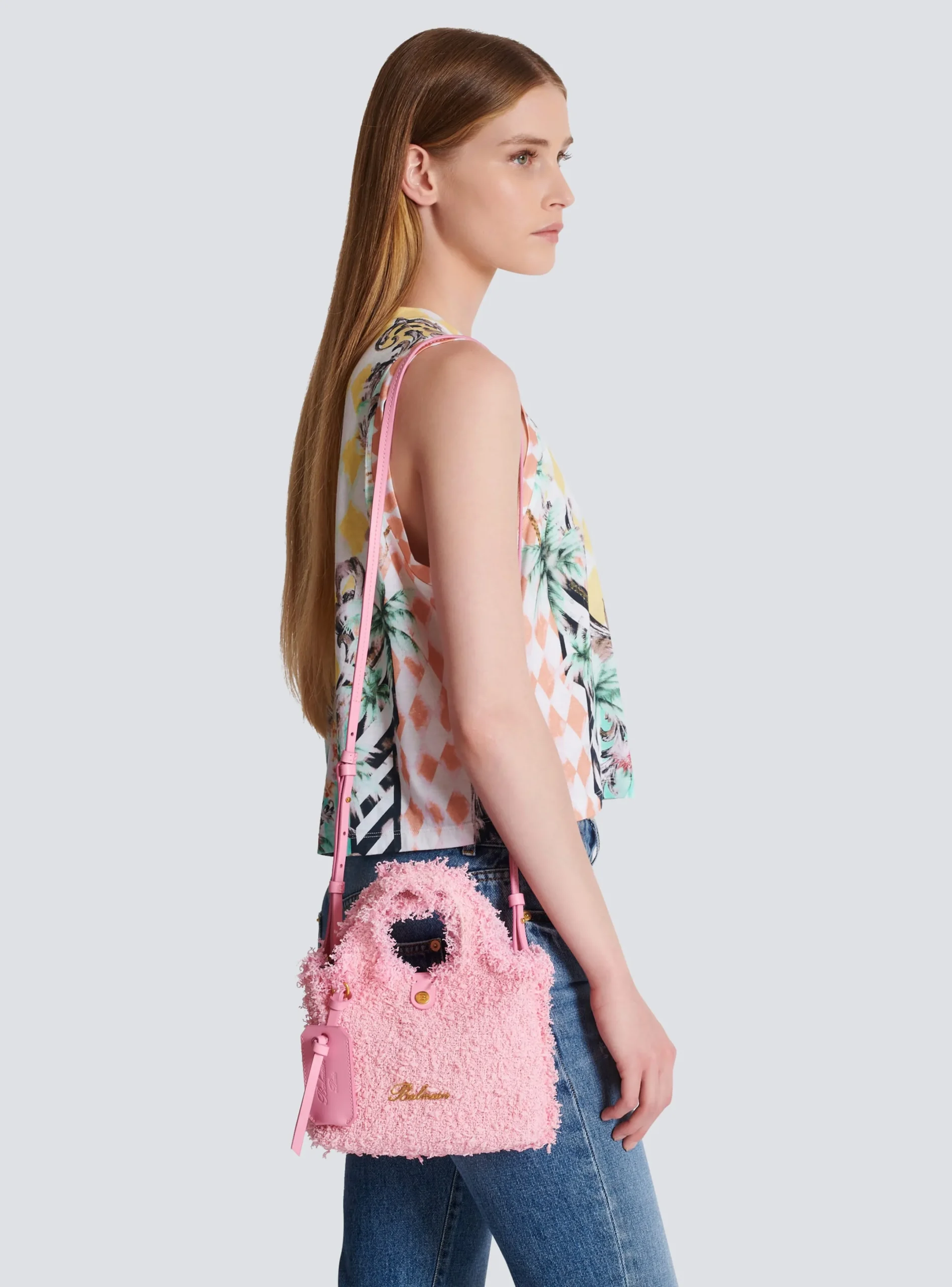 Outlet Mini B-Army Grocery Bag In Tweed Women Tote Bags|Shoulder Bags