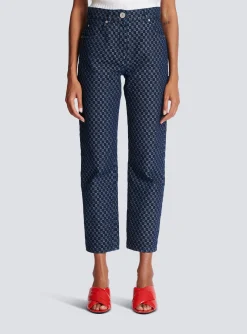 Outlet Mini Monogram Denim Jeans Women Denim