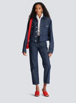 New Mini Monogram Jacquard Denim Jacket Women Denim|Jackets And Blazers