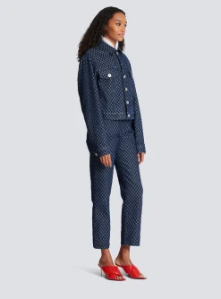 New Mini Monogram Jacquard Denim Jacket Women Denim|Jackets And Blazers