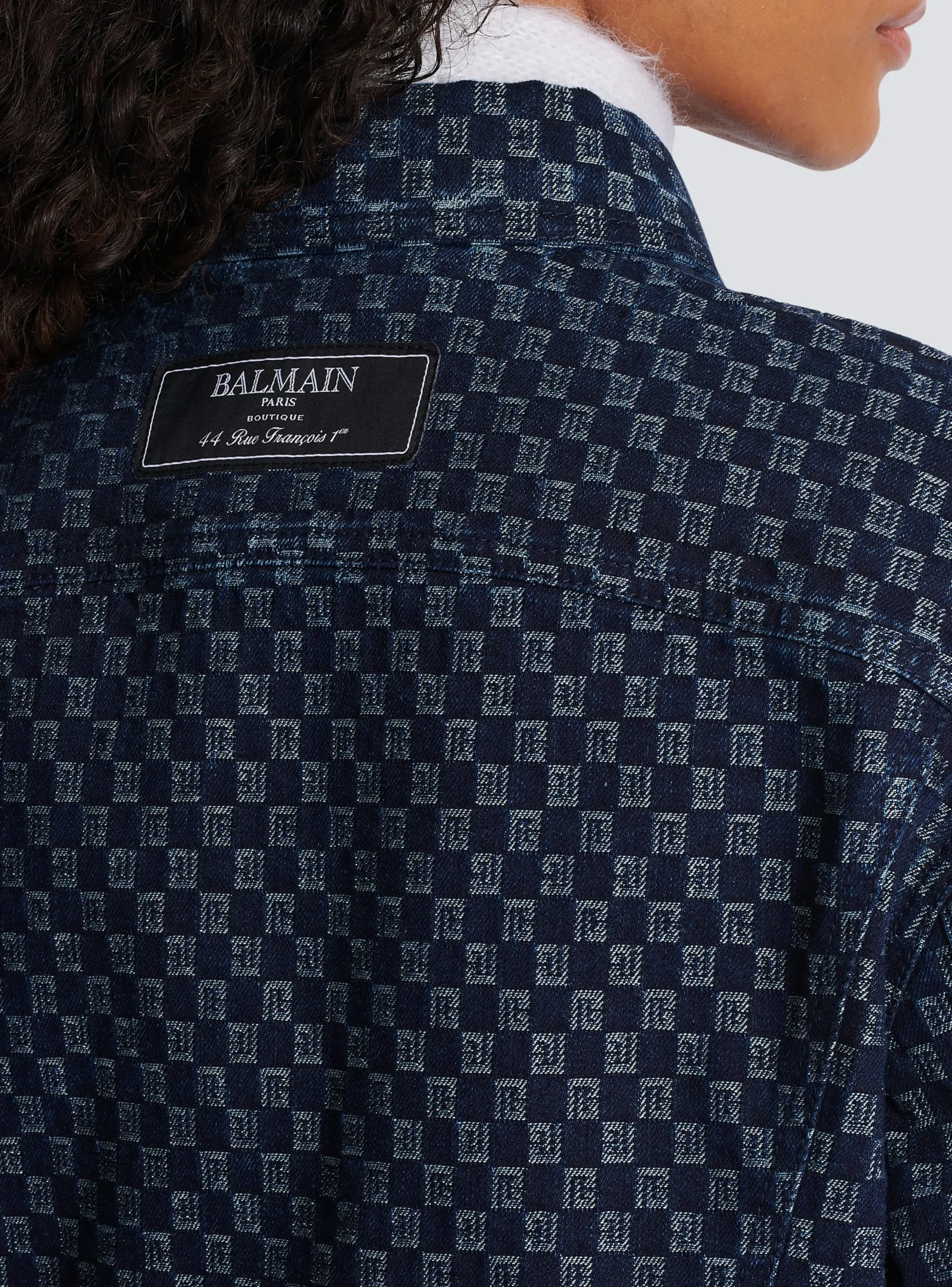 New Mini Monogram Jacquard Denim Jacket Women Denim|Jackets And Blazers