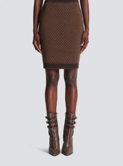Store Mini Monogram Jacquard Skirt Women Skirts|Knitwear